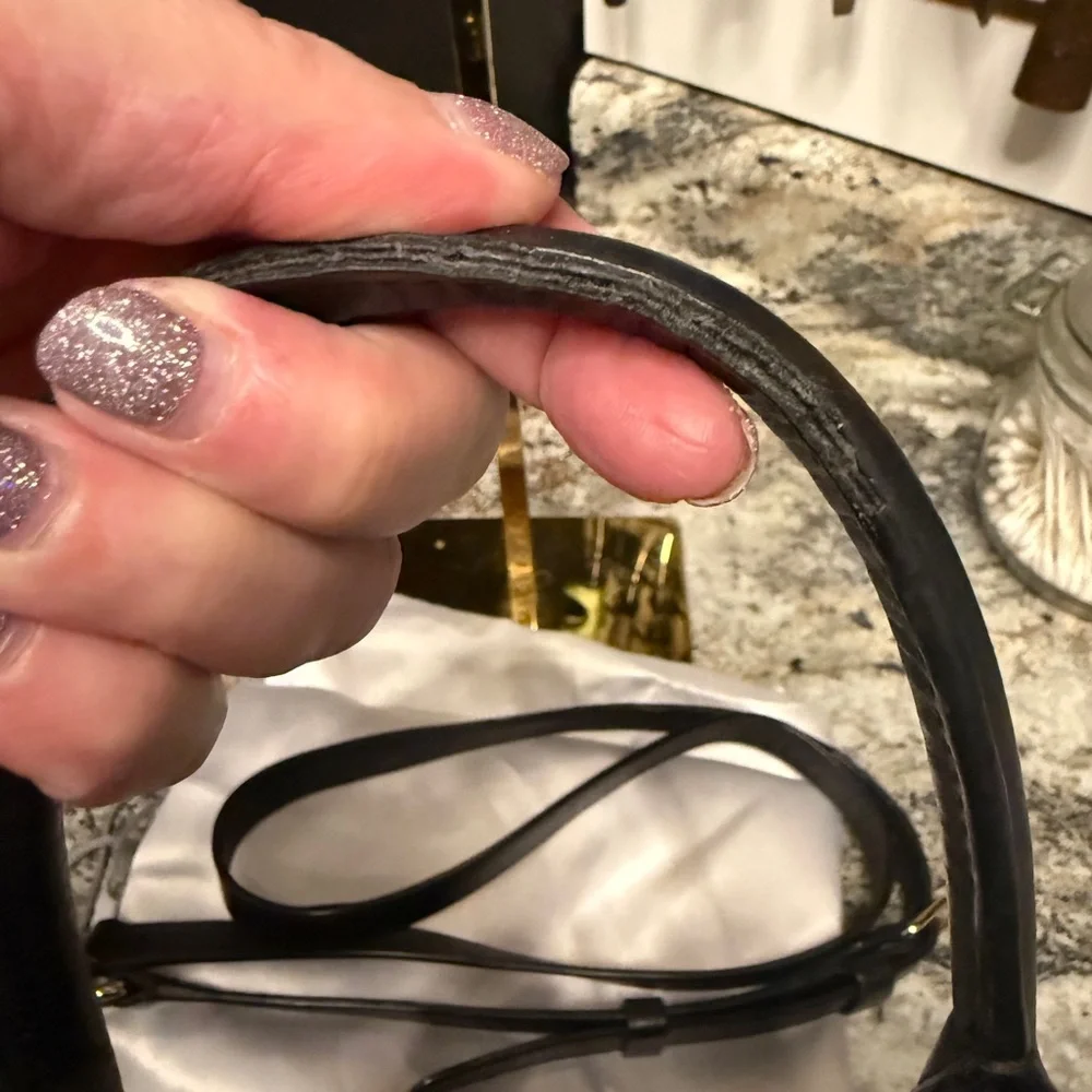 Coach Swagger 27 Black Leather Women's Bag - Picture 6 of 12